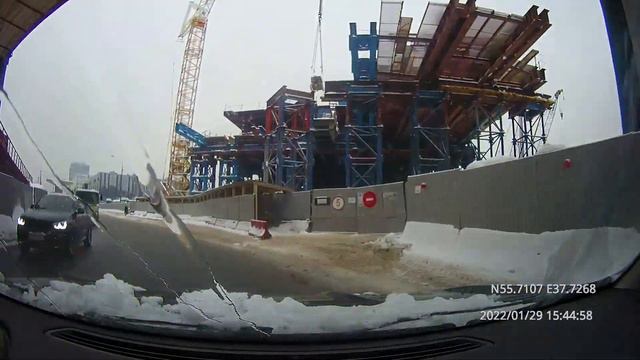 Driving in Moscow agglomeration: Царицыно - Печатники - Лефортово - Королёв 29/01/2022 (4x) смотреть онлайн