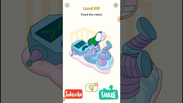 DOP 2 : Delete One Part level 319 Feed the robot Gameplay Walkthrough смотреть онлайн