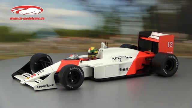 ck-modelcars-video: McLaren Honda MP4 Ayrton Senna PremiumX смотреть онлайн