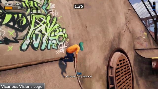 Tony Hawks Pro Skater 1 + 2 - Downhill Jam Collectibles And Park Goals смотреть онлайн