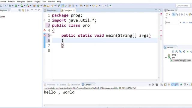 JAVA "HELLO , WORLD" Program | Short Trick | Eclipse IDE Launcher смотреть онлайн