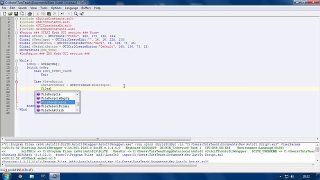 AutoIt Scripting Tutorial 11.2 The GUI : Take user text input & manually set text смотреть онлайн