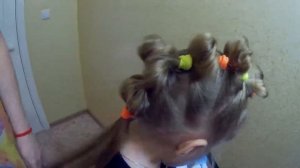 Причёска из Резинок ИРОКЕЗ| Детские прически| Как сделать прическу как у Николь Nikol CrazyFamily