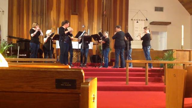 Capriol Suite for Flute Choir (1 of 2 videos) смотреть онлайн