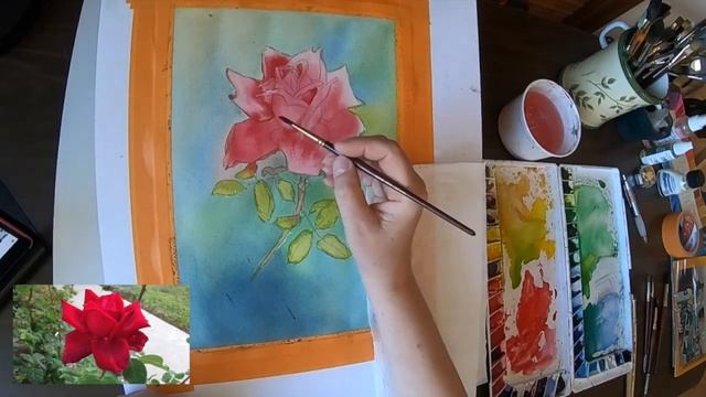 Акварель Для Начинающих - Роза смотреть онлайн