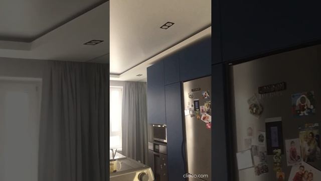KITCHEN-LIVING ROOM DESIGN. MINIMALISM. LINEAR LIGHT. смотреть онлайн