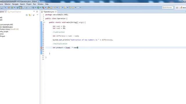Arithmetic operations (subtract, multiply, divide) of two numbers using Java in eclipse editor смотреть онлайн