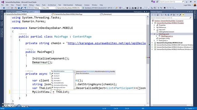 Xamarin Forms et ASP.NET WEB API 2 смотреть онлайн