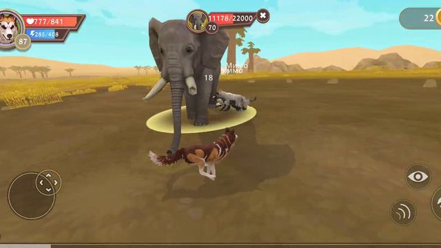 Победа над боссом 'гигантский слон' в Wildcraft смотреть онлайн