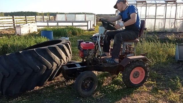огородные дела на классике)) толкаем балон от т 150. смотреть онлайн