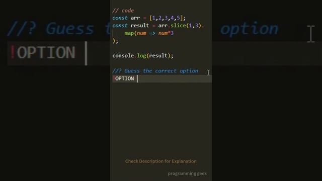 Javascript Quiz: How Well Do You Know slice method #programming #javascript #coding #quiz смотреть онлайн