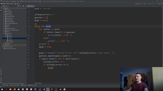 Creating A Simple Hangman Game in Python смотреть онлайн