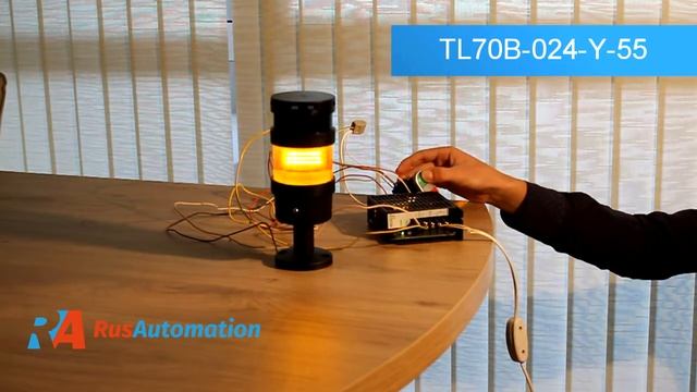 Работа светосигнальной колонны TL70B-024-Y-55_Innocont смотреть онлайн