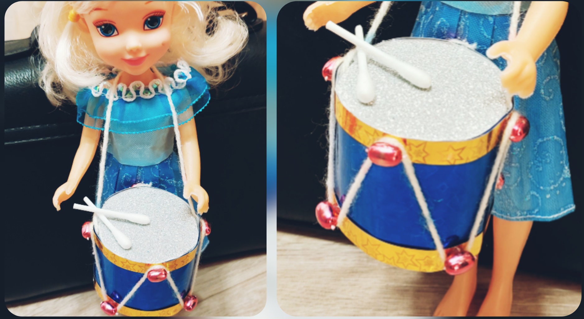 Барабан для куклы. Поделки из картонной втулки.mp4 смотреть онлайн