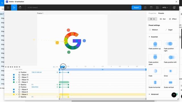 Aninix Figma Plugin: Animated Google Logo Demo смотреть онлайн