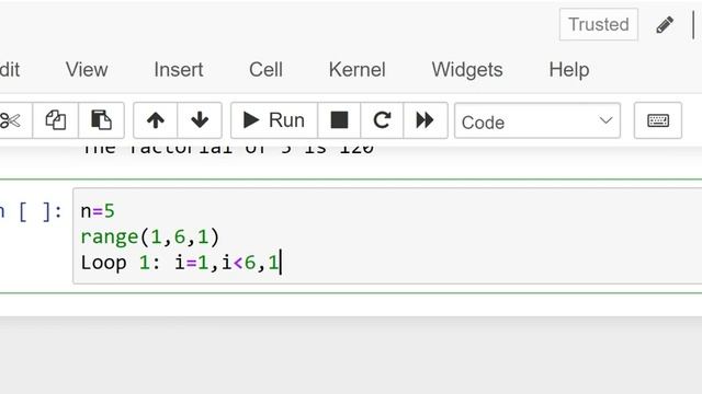 Python Program for Factorial using For loop смотреть онлайн