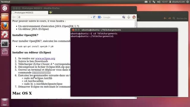 Installation de éclipse sous Linux Ubuntu смотреть онлайн