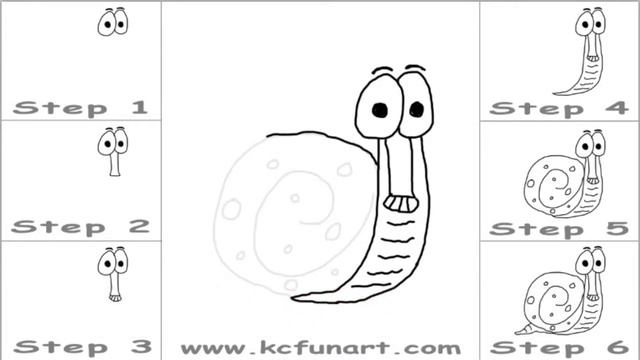 41-How To Draw A Cartoon Snail смотреть онлайн