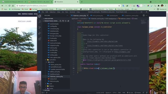Webstite dinamis dengan salah satu tema Sistem Informasi Pendaftaran Siswa Baru смотреть онлайн