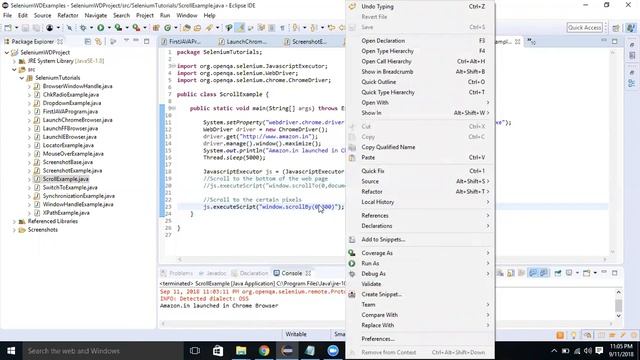 23-Scroll a Web Page using Selenium WebDriver смотреть онлайн