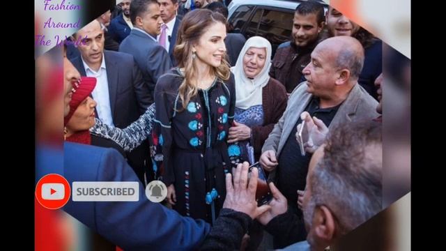 The most beautiful royal face QUEEN RANIA in traditional dresses смотреть онлайн
