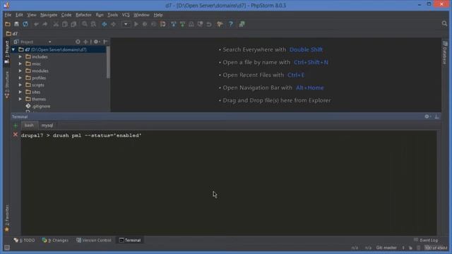 Drupal 7. Список модулей и тем при помощи drush смотреть онлайн