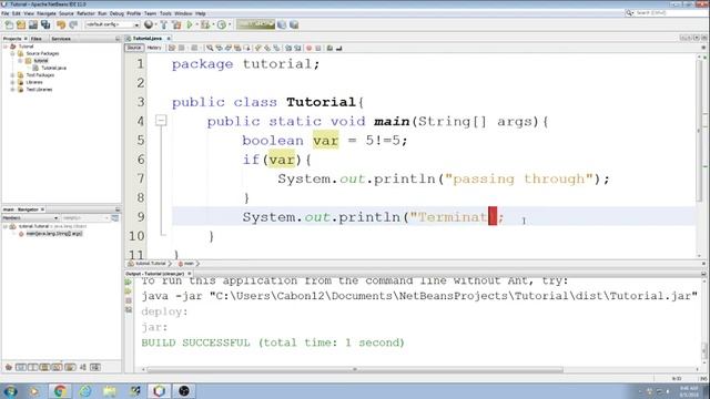 Novice Java Tutorial with Apache NetBeans 11.0: 19 The if-then statement смотреть онлайн