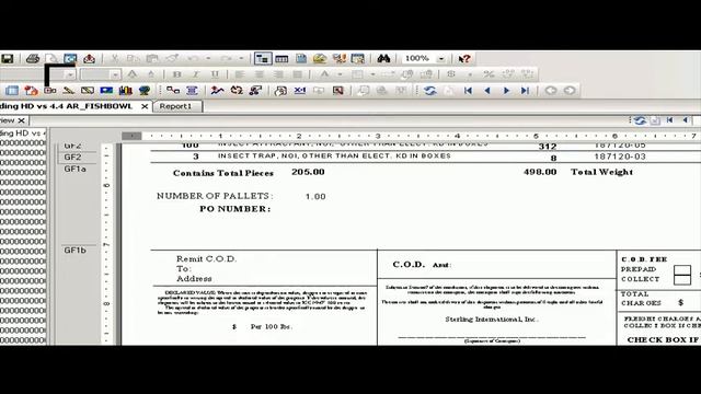 Bill of Lading - Crystal Reports - Fishbowl Database смотреть онлайн