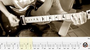 Styles Of Beyond - Nine Thou | GUITAR & DRUMS ONLY + TABS on screen | HOW TO PLAY