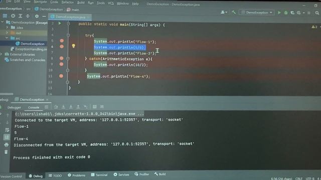 Java Exception Handling -4 | Basic try catch understanding смотреть онлайн