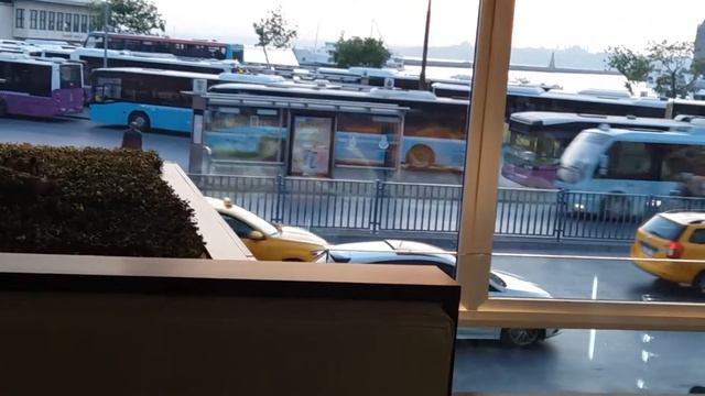 Кафе с видом на море( Стамбул). Замечательный вид. смотреть онлайн