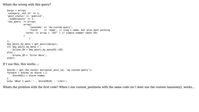 Wordpress: Custom taxonomy query not working with switch_to_blog смотреть онлайн