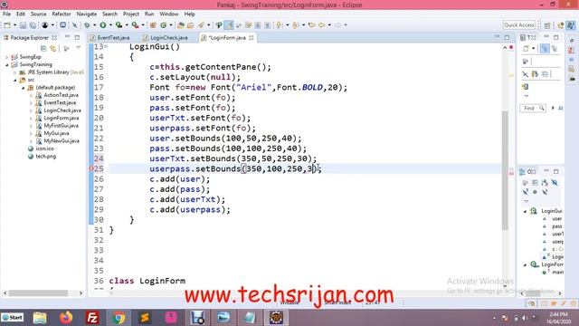 How to create Login Form using Swing |Java Swing Tutorial in Hindi | Urdu --Part 4 смотреть онлайн
