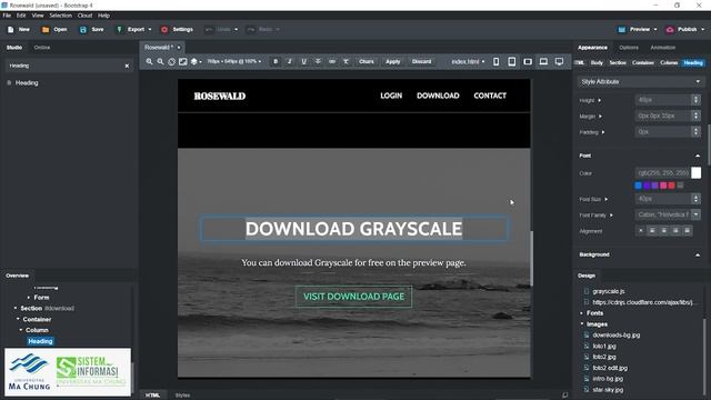 KK2 Claim & Edit Template Front End di Bootstrap Studio Yohanes Yuandri смотреть онлайн