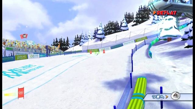 Mario & Sonic 2010 - Alpine Skiing Downhill 1:05.699 смотреть онлайн