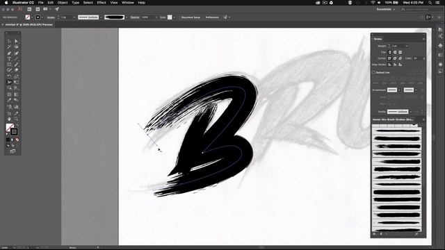 Dry Brush Text Tutorial (Illustrator) смотреть онлайн