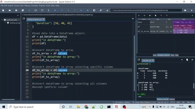 AttributeError: 'DataFrame' object has no attribute 'as_matrix' (converting dataframe to array) смотреть онлайн