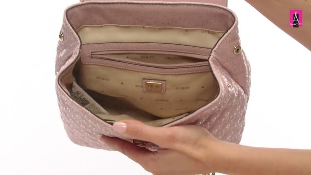 3180377 Видеообзор I Женский рюкзак GUESS GAIA FLAP BACKPACK смотреть онлайн