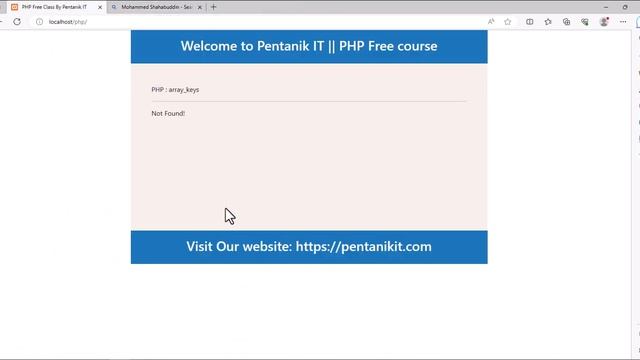 Array Keys Function in PHP смотреть онлайн