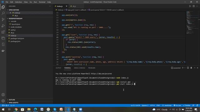 Running or hosting react and nodejs application using pm2 смотреть онлайн