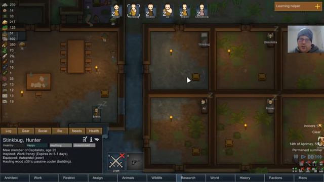 Lets Play Rimworld: Planet Killer Run Part 1-4(Hoopspins) смотреть онлайн