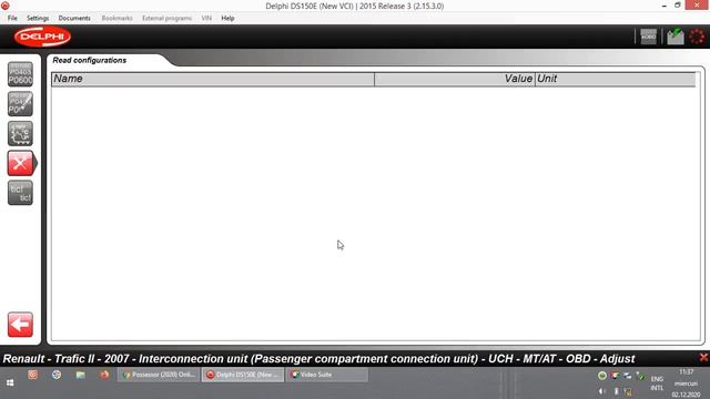 Delphi Ds150 - Renault Trafic - Multifunction Read Configurations смотреть онлайн
