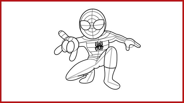Как нарисовать Спайдермена. Spiderman Tutorial. Рисунок Человек Паук. Марвел. Marvel.. смотреть онлайн