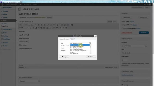 WordPress kurs del 7 - NextGen bildegalleri смотреть онлайн