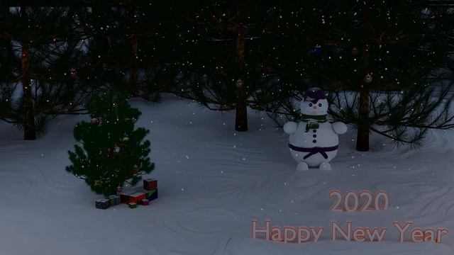 Новогодние поздравление 2020. Красивая видео открытка поздравления с Наступающим Новым годом! смотреть онлайн