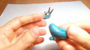 Как слепить из пластилина Козу?\Видео лепка/лепим Козочку