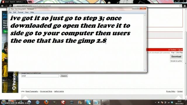 How to get fonts for gimp tutorial смотреть онлайн