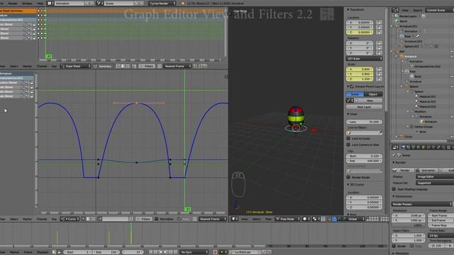 Tangent Animation Blender Tutorial Graph Editor Views and Filters 2 2 смотреть онлайн