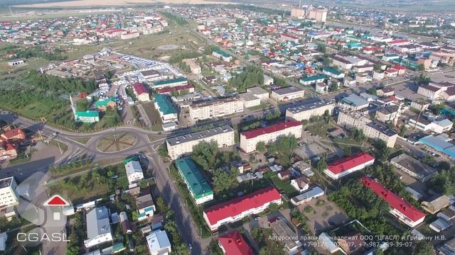 Аэросъемка города Нурлат смотреть онлайн