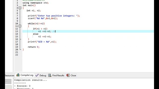 PROGRAM to find gcd (GREATEST COMMON DIVISOR смотреть онлайн